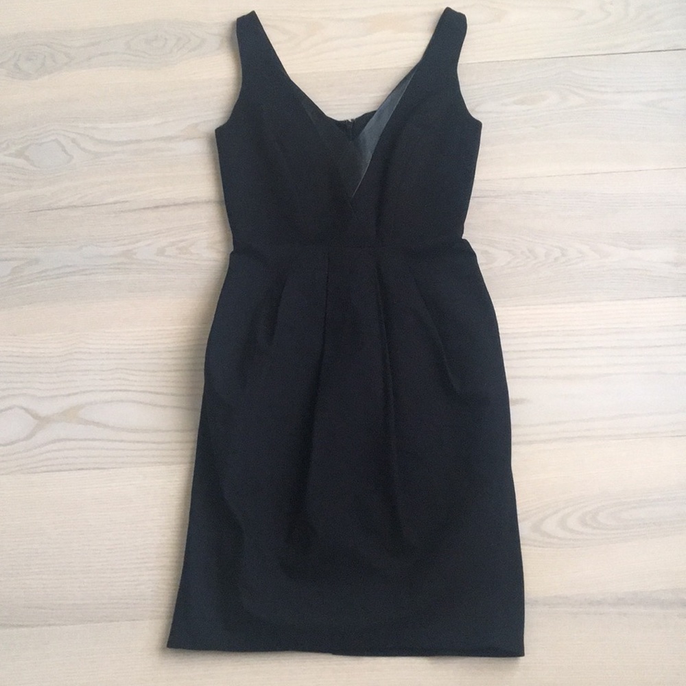 Rebecca Minkoff NWOT Sz-0 Blk Eli Leather TrimLBD - Picture 3 of 12